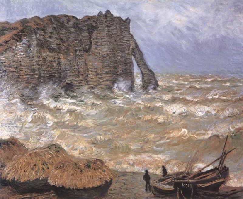 Claude Monet Etretat,Rough Sea china oil painting image